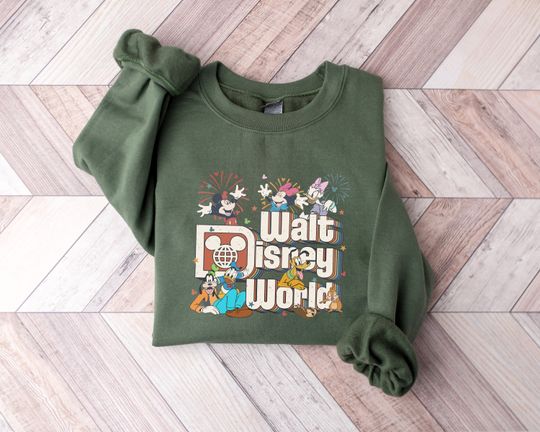 Discover Vintage Disney World Sweatshirt, Vintage Mickey And Friends Sweatshirt