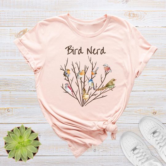 Bird Nerd Shirt, Bird Lover T-Shirt, Funny Animal Shirt, Animal Lover Gift
