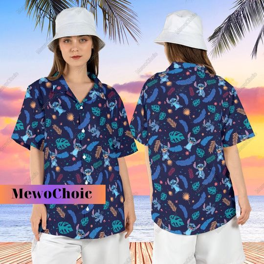 Discover Stitch Hawaiian Shirt, Lilo And Stitch Summer Shirt