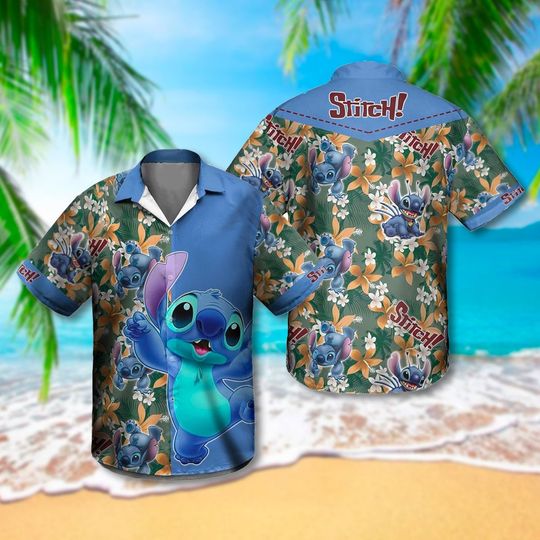 Discover Floral Monster And Friend Character  Hawaiian Shirt