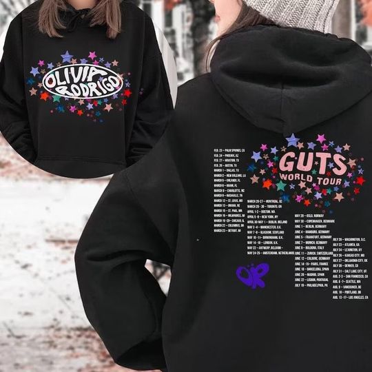 Olivia Rodrigo Guts Tour 2024 hoodie, Olivia Fan Shirt, Olivia Merch