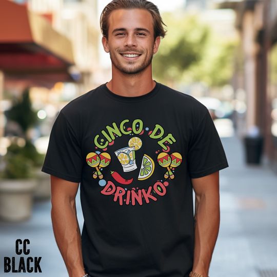 Cinco de Drinko Shirt, Comfort Colors Funny Cinco de Mayo T-shirt, Day Drinking, Mexican Fiesta Shirt