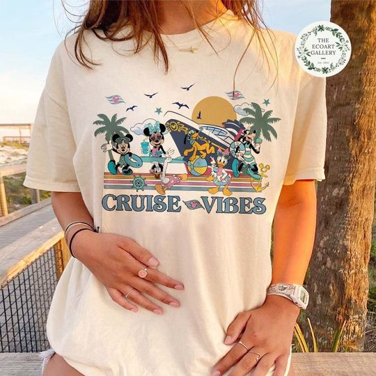 Mickey and Friends Let's Cruise shirt, Disney Spring Break 2024 T Shirt