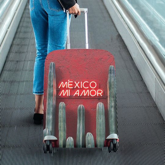 Discover Mexico Luggage Cover, Happy cinco de mayo