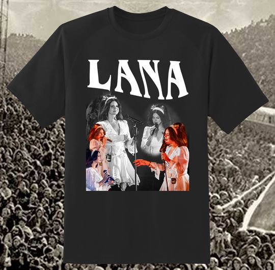 Discover Lana Del Rey tribute inspired black t shirt