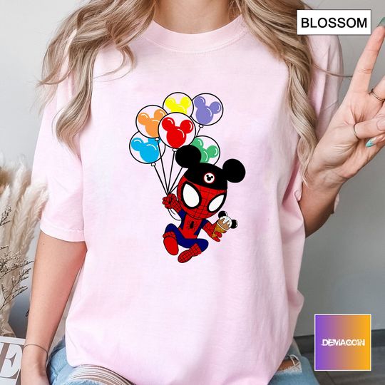 Disney Spiderman Balloons Shirts, Spiderman Shirt