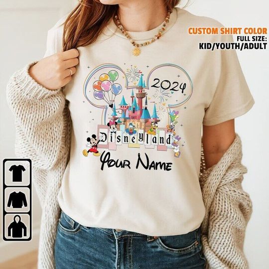 Custom DisneyLand Friends 2024 Disney Shirt, Family Matching Shirt