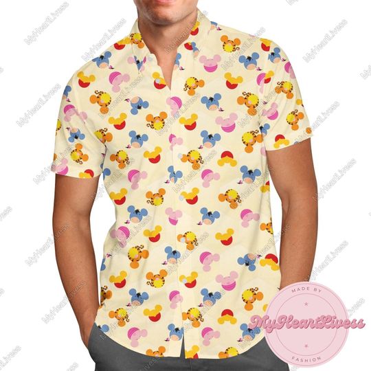Discover Pooh And Friends Mouse Ears Shirt, Winnie The Pooh Hawaiian Shirt