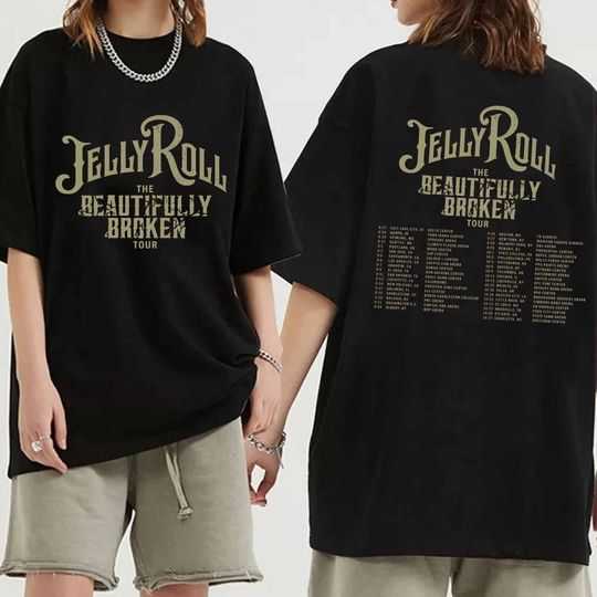 Jelly Roll The Beautifully Broken Tour 2024 Shirt, Jelly Roll Fan Shirt