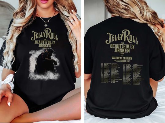 Jelly Roll The Beautifully Broken Tour 2024, Jelly Roll Shirt