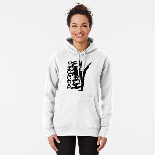 Discover Taekwondo Kick Girl - Korean Martial Art Pullover Hoodie
