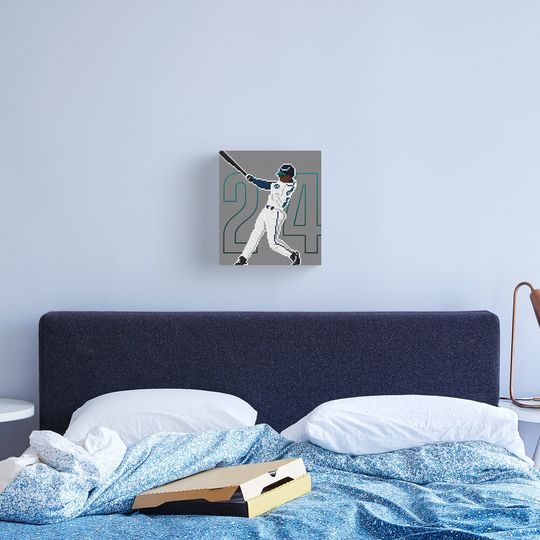 Ken Griffey Jr Canvas, Gift for baseball fan
