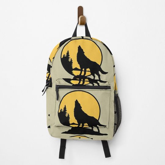 Discover Coyote Howling At The Moon Backpack