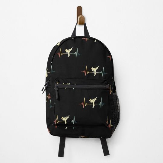 Discover Taekwondo Heartbeat Vintage Backpack