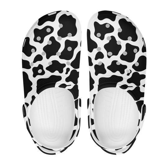 Cow Print Clogs