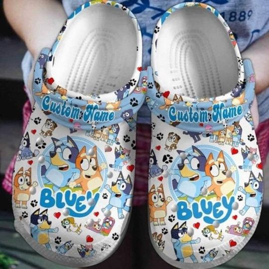 Discover Personalized BlueyDad Family Birthday Clog Shoes