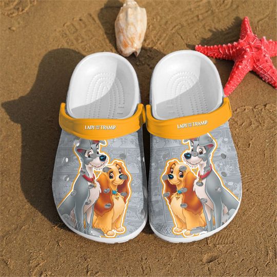 Lady and The Tramp Clogs Shoes, Gift For Kids, Gift For Her