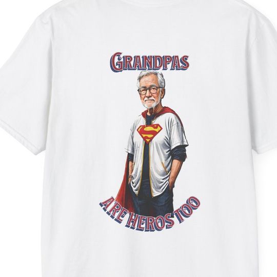 Grandpas are Heros Too Unisex Softstyle T-Shirt