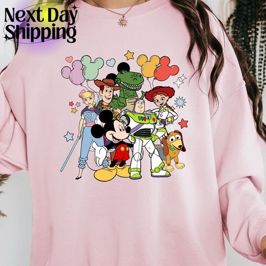 Discover Retro Disney Characters Sweatshirt, Disney World Shirt