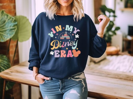 Discover In My Disney Era Sweatshirt, Disney Trip, Colorful Sweatshirt