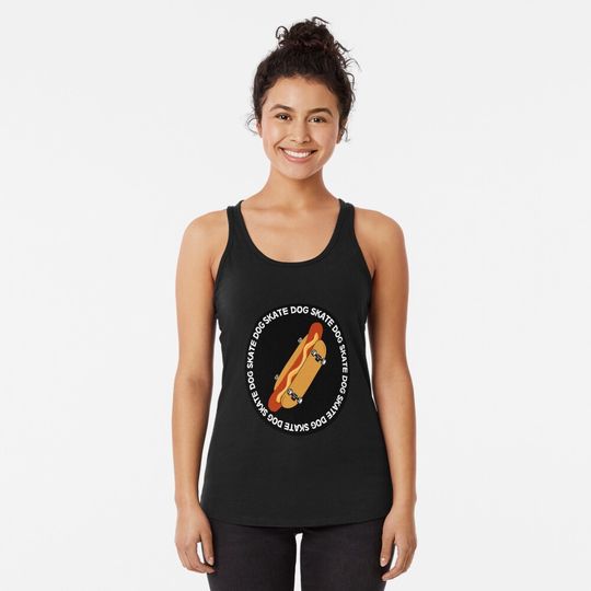 Skateboard  graphic Racerback Tank Top