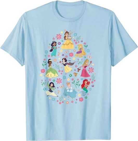 Disney Princess Spring Flower Filled Easter Egg  Shirt