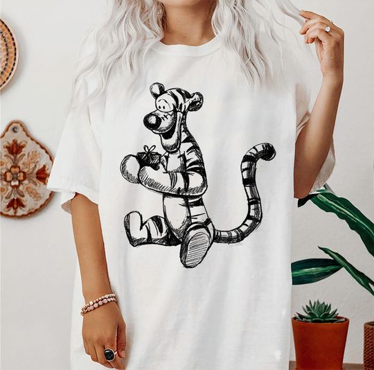 Discover Disney Winnie the Pooh Tigger Sketch Shirt