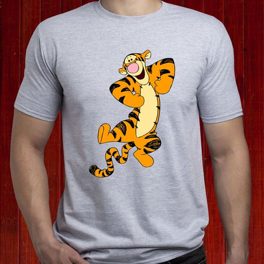 Discover Tigger dancing T-shirt; Happy Tigger t shirt; Tigger Jumping T-shirt