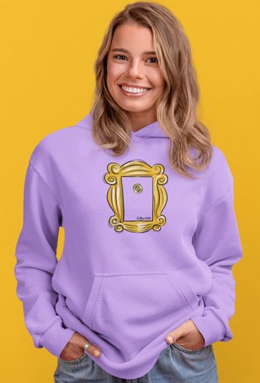 Friends TV Show hoodie Peephole door frame friends