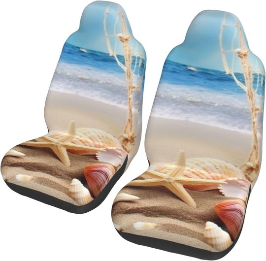 Discover Beachy Car Seat Cover, Car Decor Ocean Style