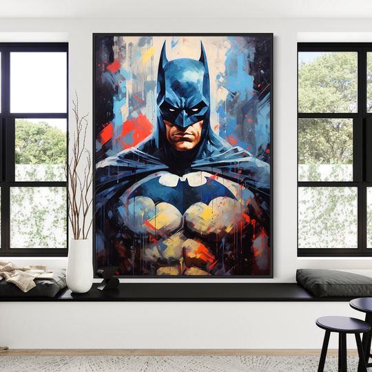 Batman Poster | The Dark Knight Movie Poster | Batman Gift | DC Poster | DC Comics | Superheroes | Film Poster