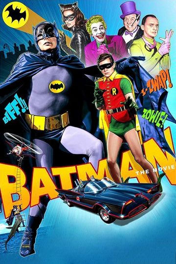 1966 Batman The Movie Poster Print Adam West DC Comics Gotham City