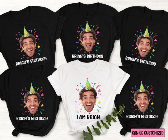 Personalized Funny Face T-shirt, Funny Gift Idea