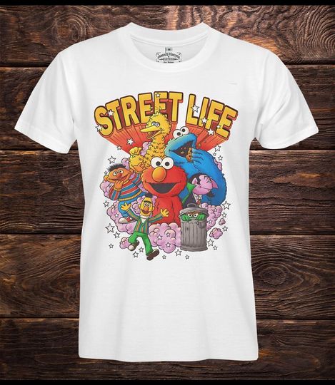 Exclusive Retro Tees Official Sesame Street Life T-shirt