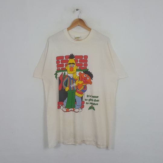 Sesame Street It's Better To Give Than To Receive Cartoon Tshirt