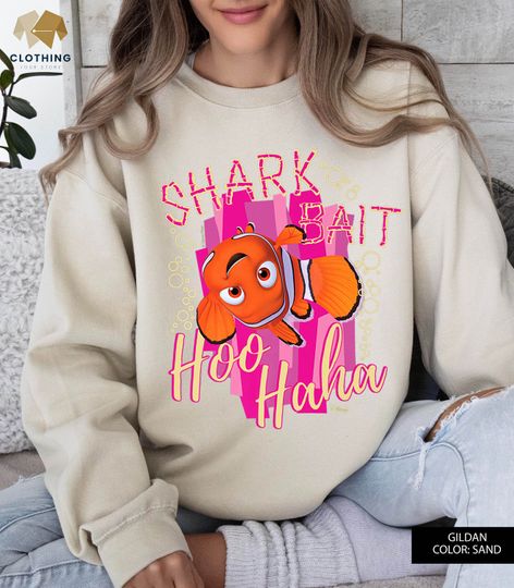 Shark Bait Hoo Haha Sweatshirt, Finding Dory Sweatshirt, Marlin Sweatshirt