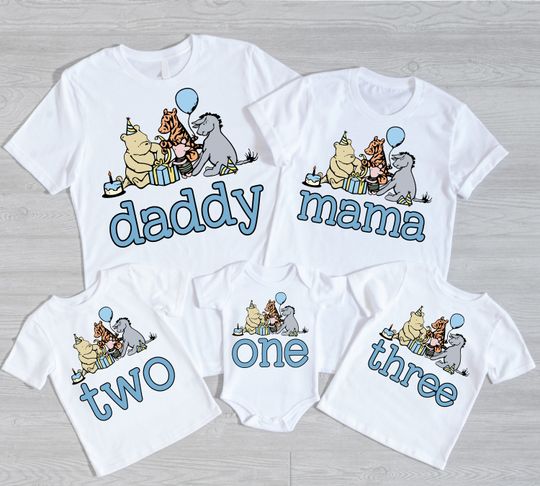 Classic Winnie The Pooh,  Classic Pooh Family Shirts