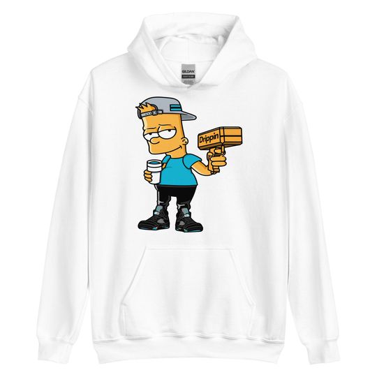Bart Simpson Hoodie, The Simpsons Hoodie, Unisex Hoodie