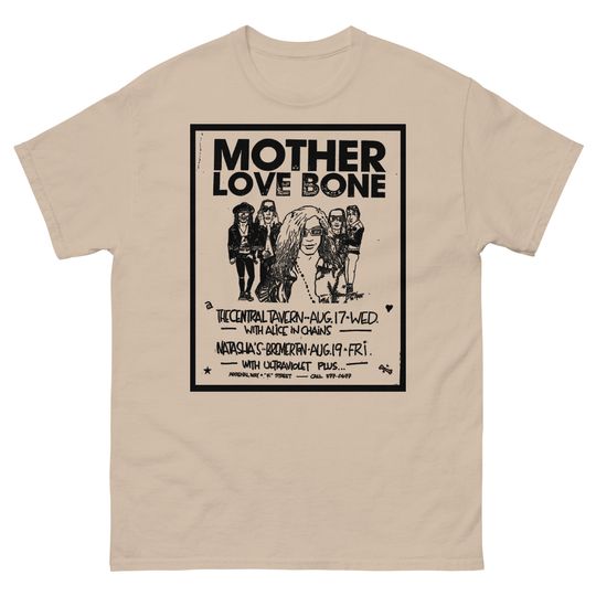 Mother Love Bone Flyer Shirt | Vintage Flyer | Grunge Shirt | 90s Bands Shirt | ALC Band | Soundgarden | Stone Temple Pilots | Hole