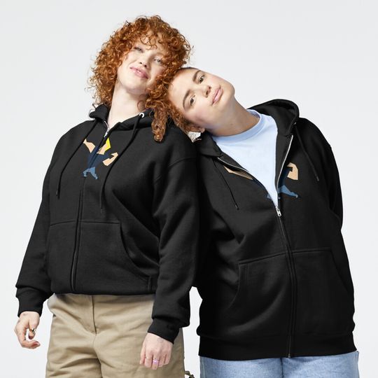 Johnny Bravo Unisex Zipped Hoodie