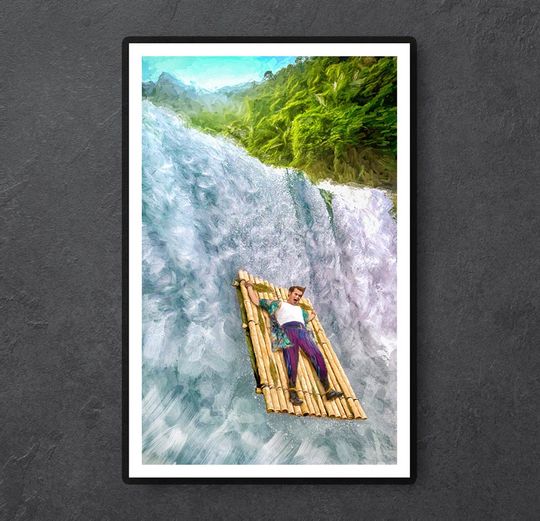 Spike! Poster /Ace Ventura Pet Detective / Spike waterfall painting Jim Carrey movie poster 90s