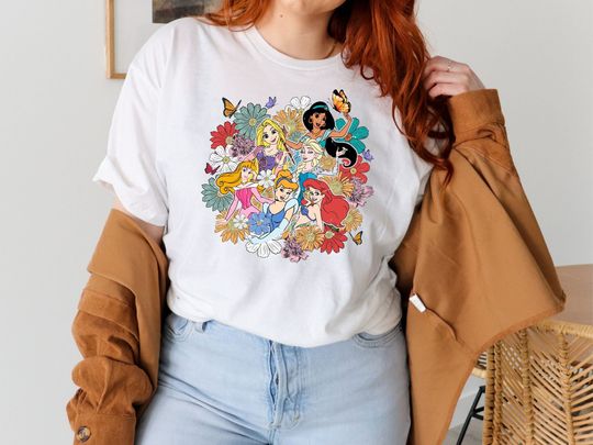 Disney Floral Princess Shirt, Disney Princess Aurora Shirt