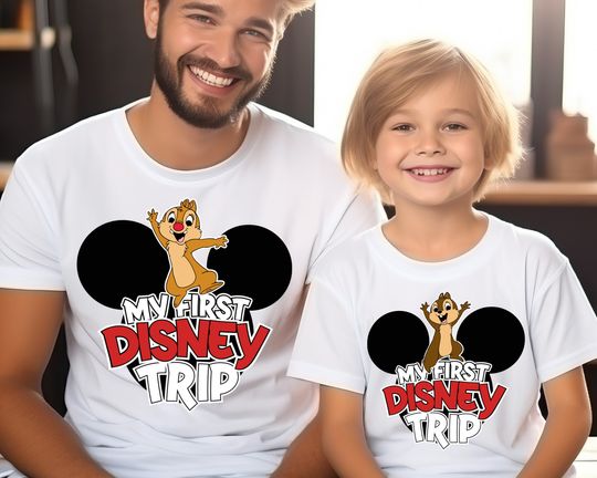 My First Disney Trip T-Shirt, Chip and Dale Shirt, Double Trouble Shirt, Chipmunks Shirt