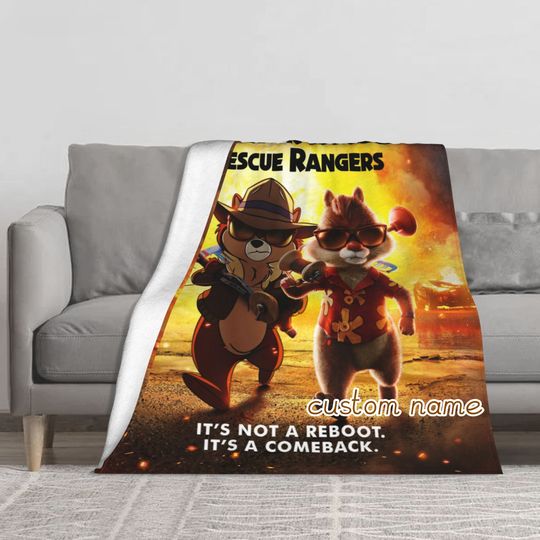 chiDisney Chip 'n' Dale Park Life Blanket  Fleece Warm Blankets