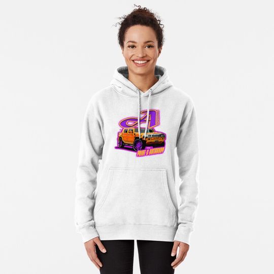 Discover Hummer car Unisex Pullover Hoodie