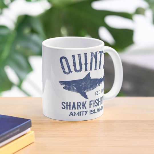 Quint's Shark Fishing - Amity Island 1975 Coffee Mug