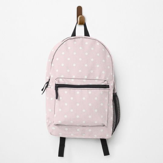 Polka dot pastel pink design Backpack