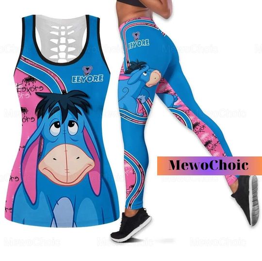 Eeyore Tank Top, Eeyore Yoga Tank Top, Winnie The Pooh Leggings, Eeyore Womens Tanktop, Disney Yoga Leggings