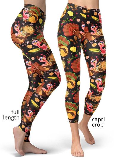 Holiday Thanksgiving Turkey Leggings