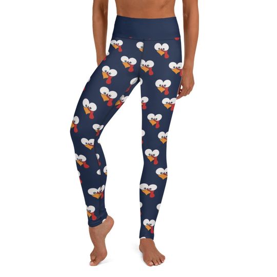 Gobble till you wobble Leggings - Turkey leggings - Thanksgiving leggings - high waist leggings